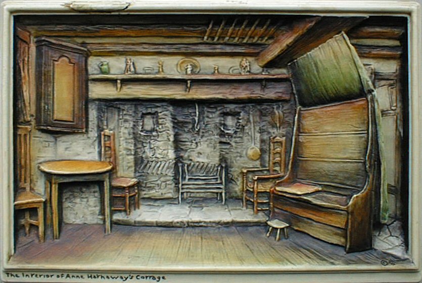Print - The Interior Anne Hathaways Cottage
